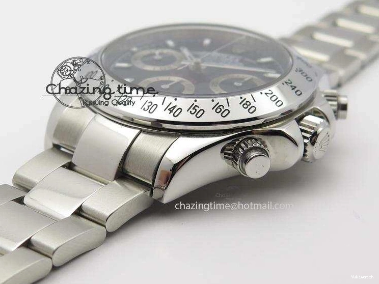 JF Sec@9 Bracelet Edition On Daytona A7750 Dial SS 116520 Black 0314